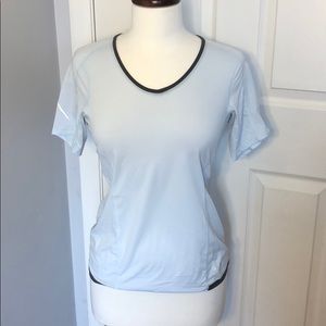 Light blue arcteryx tech shirt